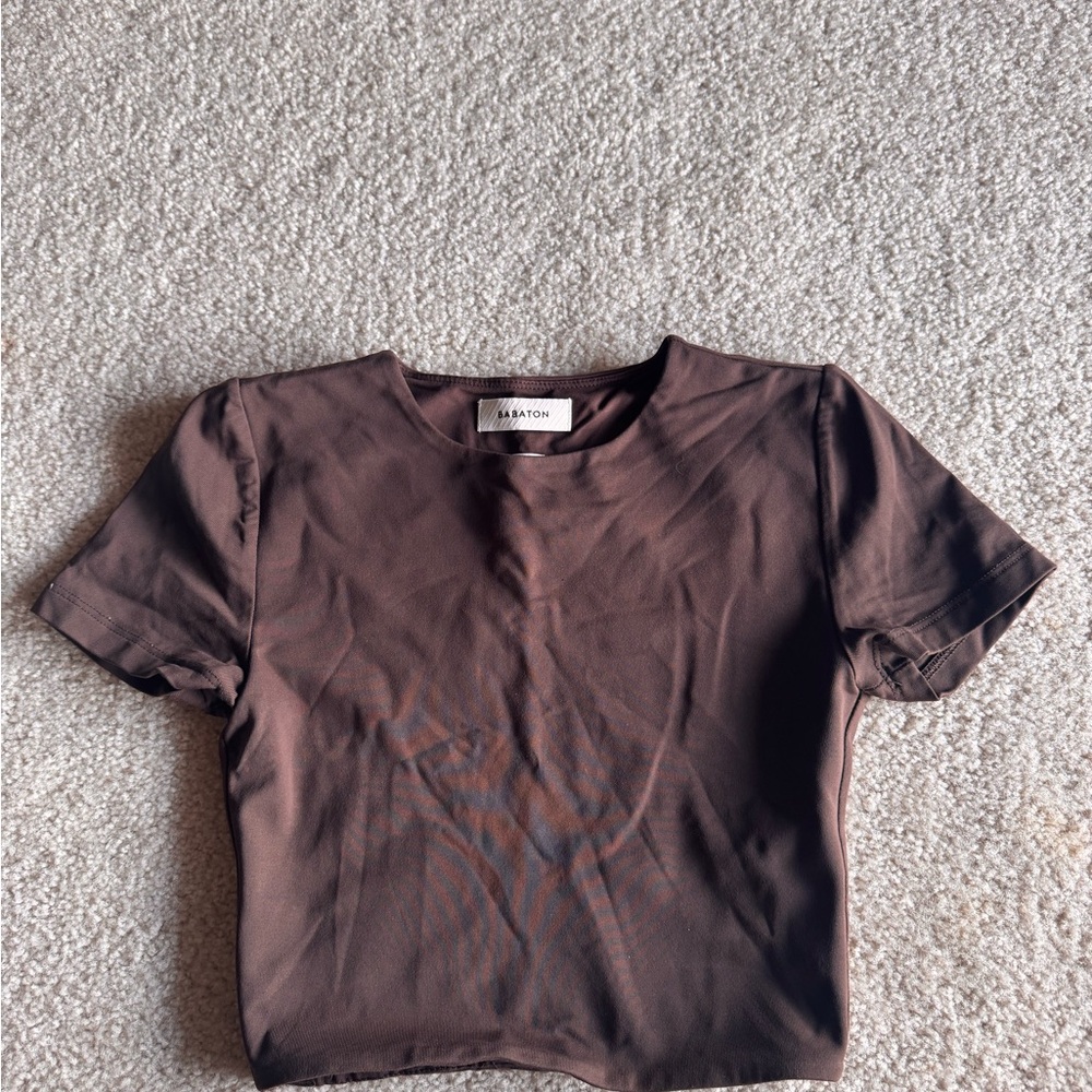 BABABTON CONTOUR CROPPED TEE
